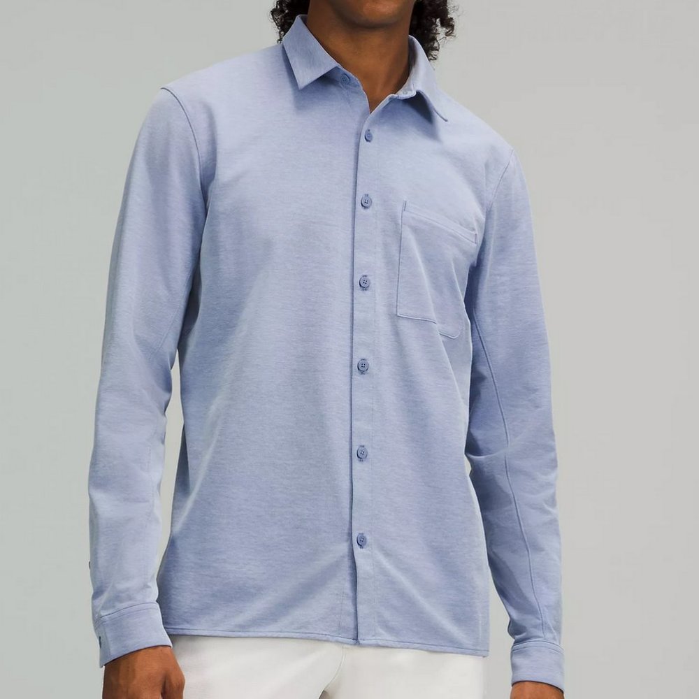 Lululemon Commission Dress Shirt Blue Medium
